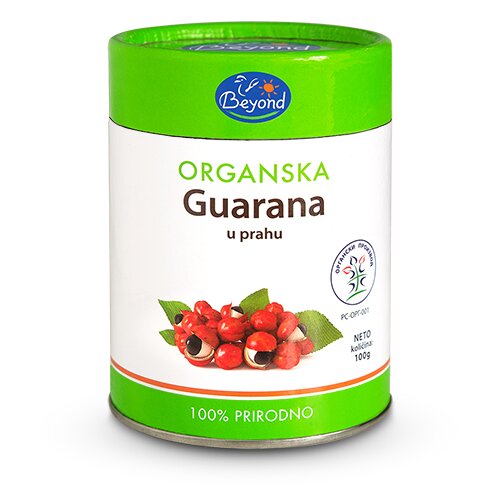 Beyond Guarana u prahu organic 100g Slike