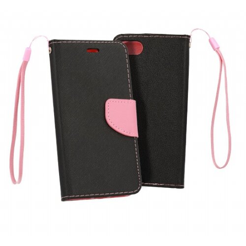  Preklopna torbica Fancy Diary Samsung Galaxy A14 - črno roza Slike