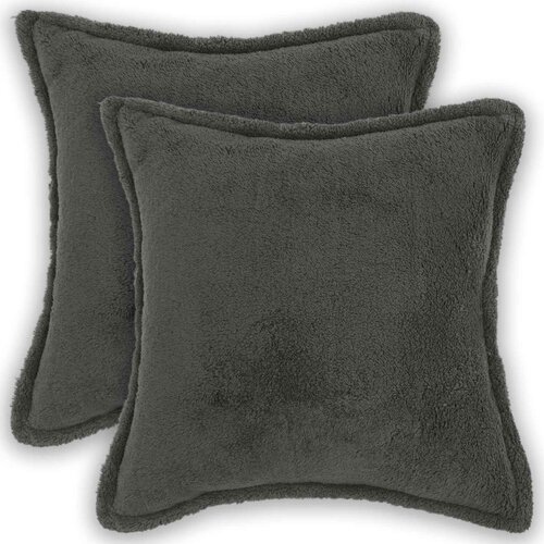  Presvlaka za jastuk 2 pcs HOUTEN Tamnosiva 35 x 35 cm Bouclé Cene