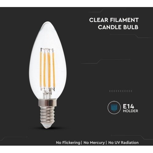  led filament sijalica E14/4W/230V 3000K Slike