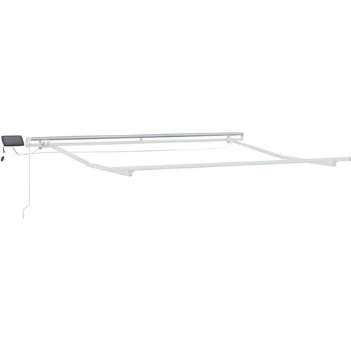  Skrovita tenda Svijetlo siva 300 x 250 cm Tkanina i čelik Slike