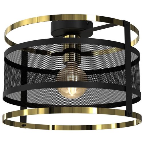 Plafonski luster RIM 1xE27/60W/230V crna/zlatna Cene