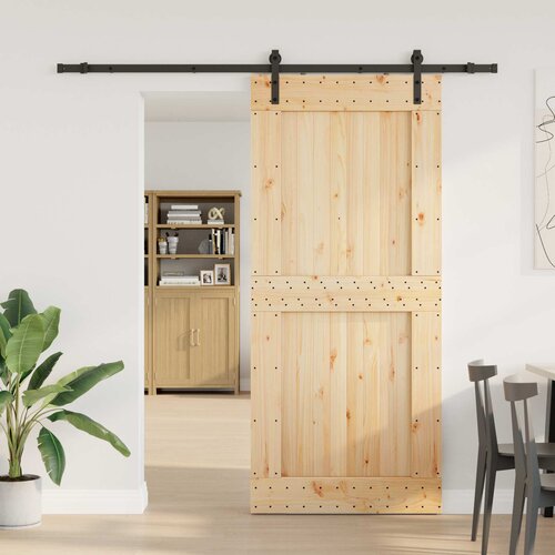  Klizna vrata NARVIK 100 x 210 cm (213,5 cm) Prirodna i crna Cijene