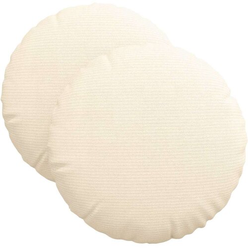  Jastučići za sjedenje 2 pcs Krema &amp;Oslash; 40 cm Kordura tekstil Slike