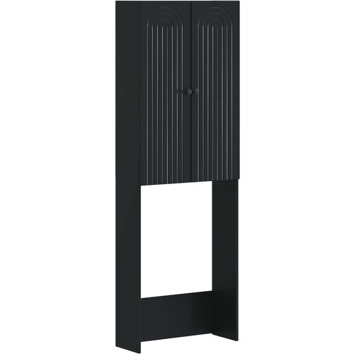  Kabinetska WC ALKMAAR Crna 66 x 25,5 x 190 cm Konstruirano drvo Cijene