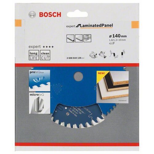 Bosch list kružne testere expert for laminated panel 2608644126, 140 x 20 x 1,8 mm, 42 Cene