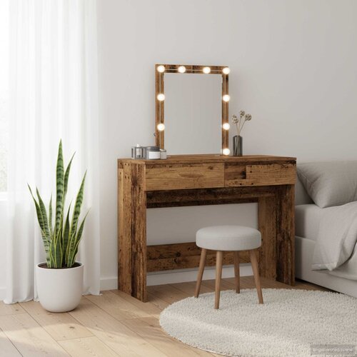  Toaletni stol Staro drvo 100 x 40 x 130 cm Konstruirano drvo Slike