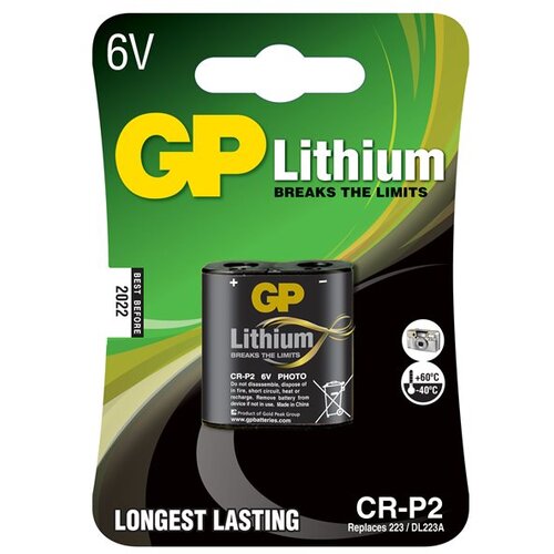 GP Batteries baterija litijska foto CR-P2 1 blister B1502 Slike