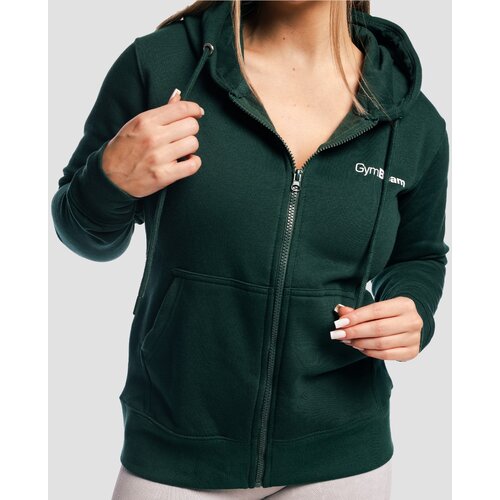 GymBeam Women&amp;lsquo;s Zipper Hoodie Pine Slike