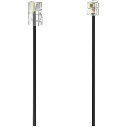 Hama dsl priključni kabel [1x RJ11 vtič 6p4c - 1x RJ45 vtič 8p4c] 3 m črna, (20411098) Slike