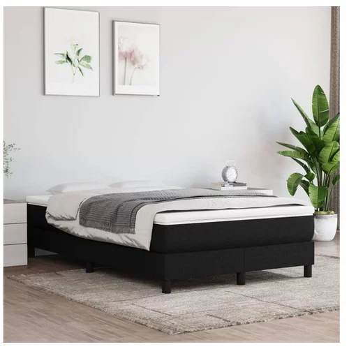  Box spring posteljni okvir črn 120x200 cm blago