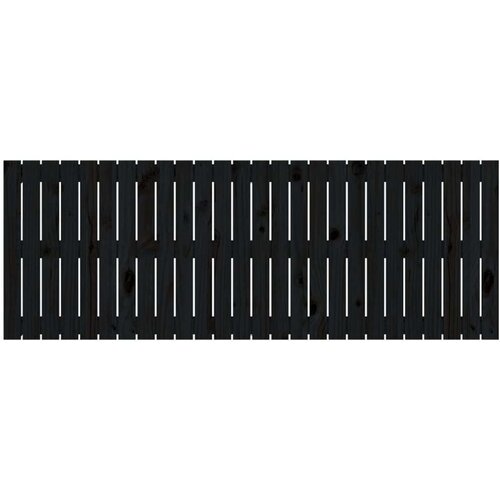 vidaXL Zidno uzglavlje crni 166x3x60 cm od masivne borovine Cene