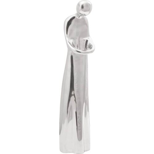  Skulptura Srebrno 10 x 16 x 49 cm Aluminij Slike