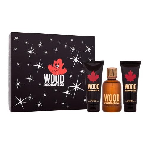 Dsquared2 Wood Set toaletna voda 100 ml + gel za tuširanje 100 + balzam poslije brijanja 100 ml za moške Cijene