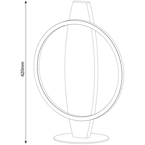  led stona lampa melisa LED/10W/230V borovina Slike