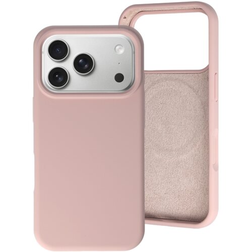 Onasi RainBow Liquid silikonski ovitek z MagSafe za iPhone 17 Pro - roza Cene