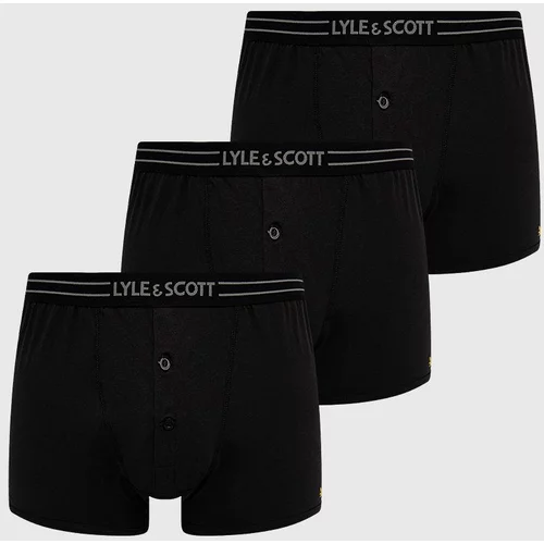 Lyle & Scott Bokserice (3-pack) boja: crna
