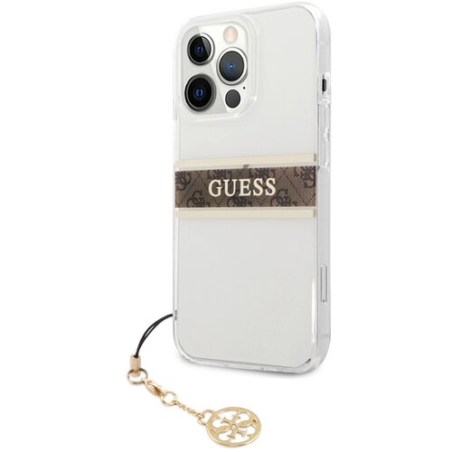  Maska Guess 4G Stripe Charm za iPhone 13 Pro (6.1) braon Cene