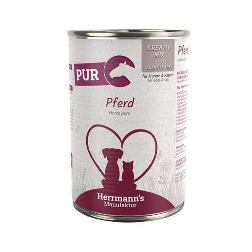  Ekonomično pakiranje Herrmann's Bio čisto meso 24 x 400 g - Konjetina Cijene