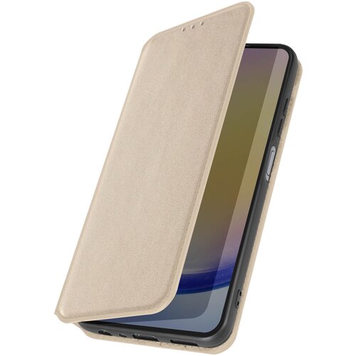 AVIZAR Ovitek za Galaxy A25 Držalo za kartice Video Support Magnetic Flip, Zlata, (5000010911) Cene