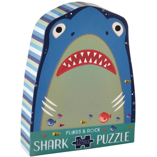 Floss&Rock® sestavljanka jigsaw puzzle shark (12 kosov) Cene
