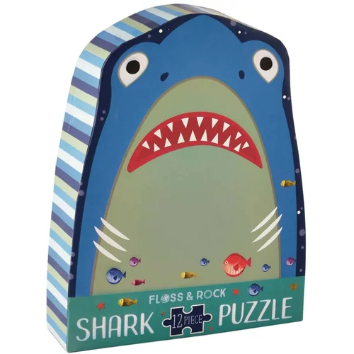 Floss&Rock® slagalica jigsaw puzzle shark (12 komada)