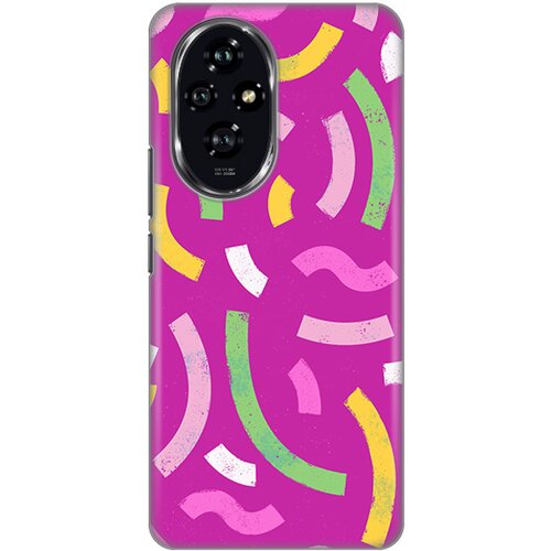  torbica silikonska print za honor 200 happy lines pink Cene