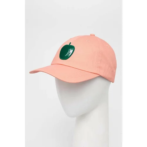 United Colors Of Benetton Pamučna kapa sa šiltom boja: ružičasta, s aplikacijom