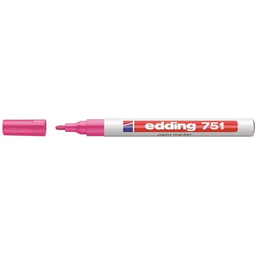 Edding marker z lakom EDE751009 E-751, 1-2 mm, roza 10 KOS