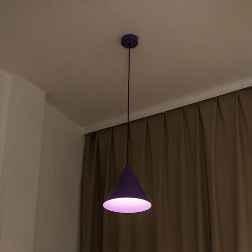  Visilica na sajli ETNA II 1xE27/15W/230V, prečnik 25 cm, ljubičasta Slike