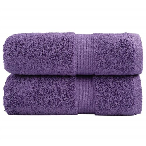 VidaXL Premium ručnici za pranje SOLUND 2 kom. ljubičaste 30x30 cm 600 g/m&amp;sup2; - Ljubičasta 30 x 30 cm 2 Slike