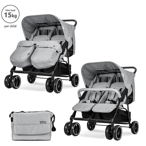 Lorelli kolica za blizance Twin, Grey Slike