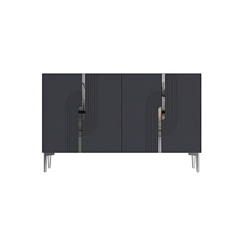Hanah home konzola meyra 120 anthracite silver Slike
