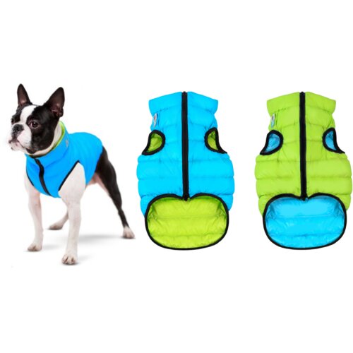 AIRY VEST jakna za pse sa dva lica lime&blue s 40 Slike
