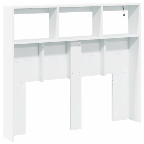  za uzglavlje s LED svjetlima bijeli 120 x 17 x 102 cm Slike