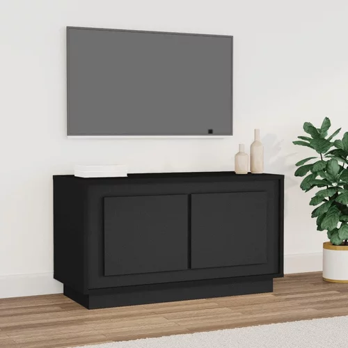 TV ormarić crni 80 x 35 x 45 cm od konstruiranog drva
