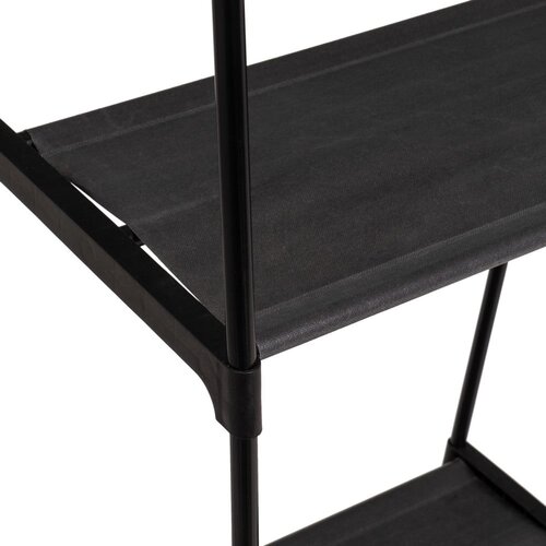 Casa Selecci&amp;oacute;n Črno kovinsko stojalo za oblačila na kolesih 84x43x156 cm &amp;ndash; Slike