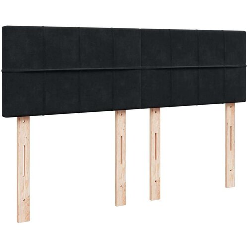 VidaXL Krevet s oprugama i madracem crni 140 x 190 cm bar&amp;scaron;unasti Slike