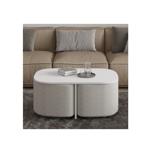Hanah home set klub stolića, 2 dijela, bijela Cijene