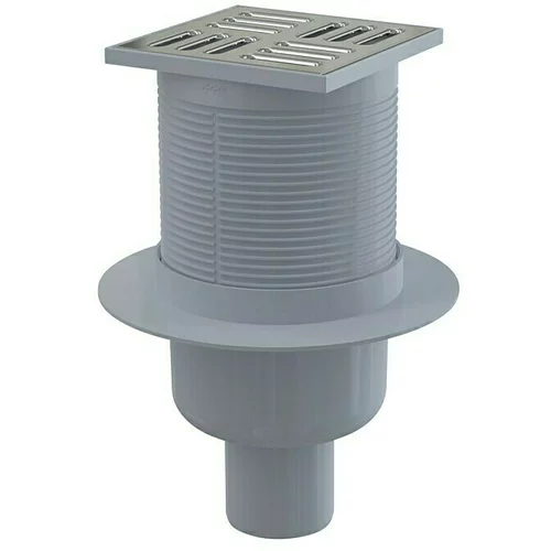 Alcaplast Talni sifon (160 x 160 mm, Ø 50 mm, siva, vertikalna vgradnja)