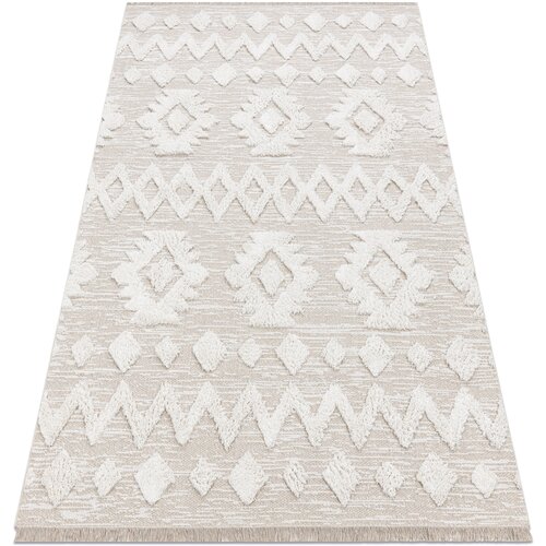 RugsX Preproge Preproga MOROC 22319 rombov boho Organski, EKO 155x220 cm Bež Cene