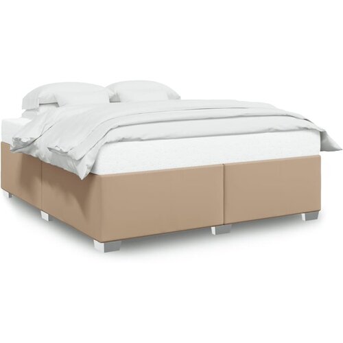 vidaXL Posteljni okvir kapučino 200x200 cm umetno usnje Cene
