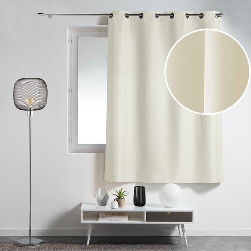 Douceur d int&amp;eacute;rieur Bež zavesa 140x180 cm Essentiel &amp;ndash; Slike