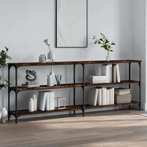  Konzolni stol boja hrasta 200x29x75 cm od konstruiranog drva Cijene