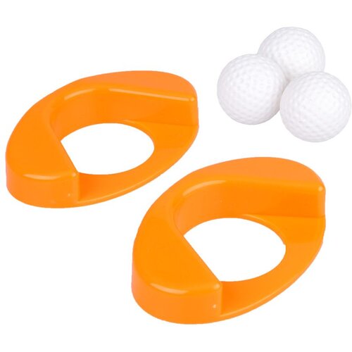  Dječji mini golf set s kolicima na kotačima, 3 palice i 2 rupe Slike