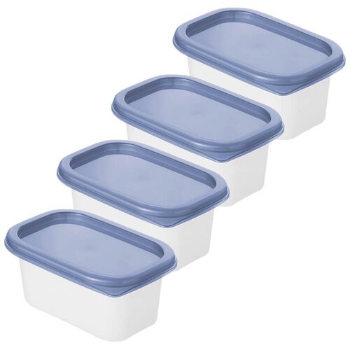 Rotho Set posod za shranjevanje Domino 0,2l / 4 kos / modra / pvc, (5000204131) Cene