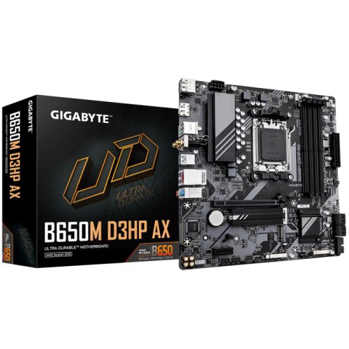 Gigabyte B650M D3HP AX, DDR5, SATA3, USB3.2Gen1, DP, 2.5GbE, WiFi, AM5 mATX Cene