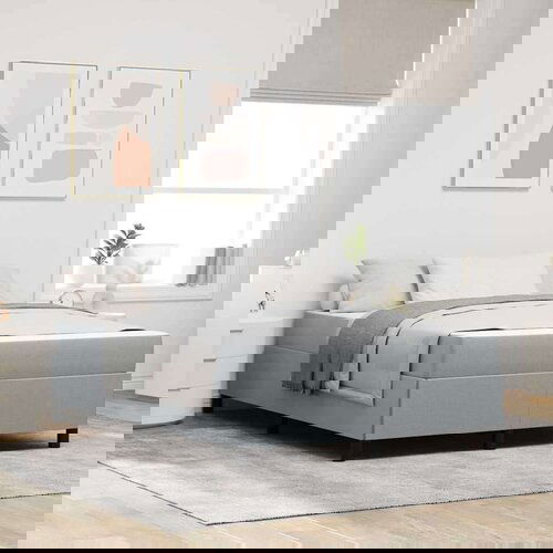  Krevet s opruga kutije Svijetlo siva  Crna 160 x 200 cm Cijene