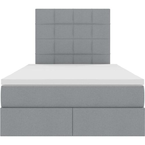  Krevet s madracem i skladi&amp;scaron;tem Svijetlo siva 120 x 200 cm Svjetlosiva Slike