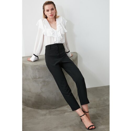 Trendyol Black Wide Leg Woven Trousers Cijene